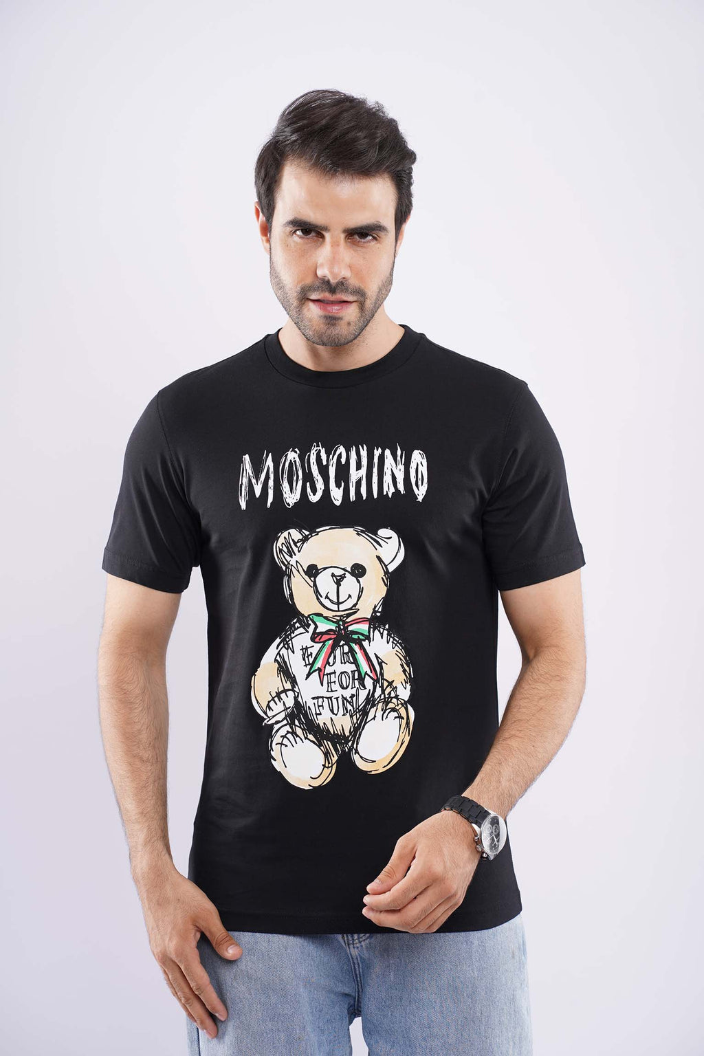MOSCHINO MEDUIM FIT COTTON T-SHIRT