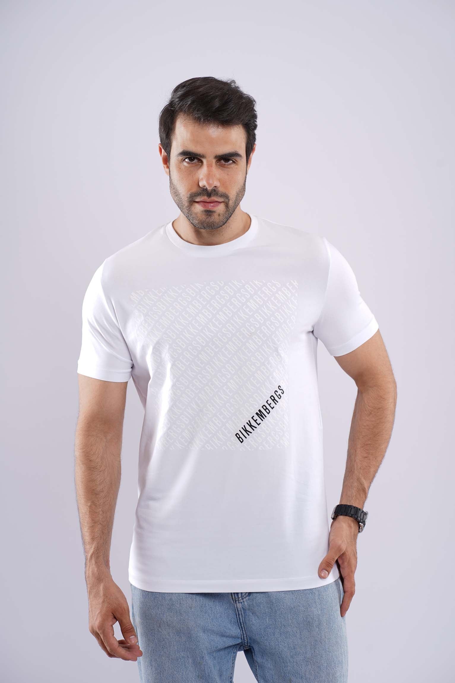 BIKKEMBRGS MEDUIM FIT COTTON T-SHIRT