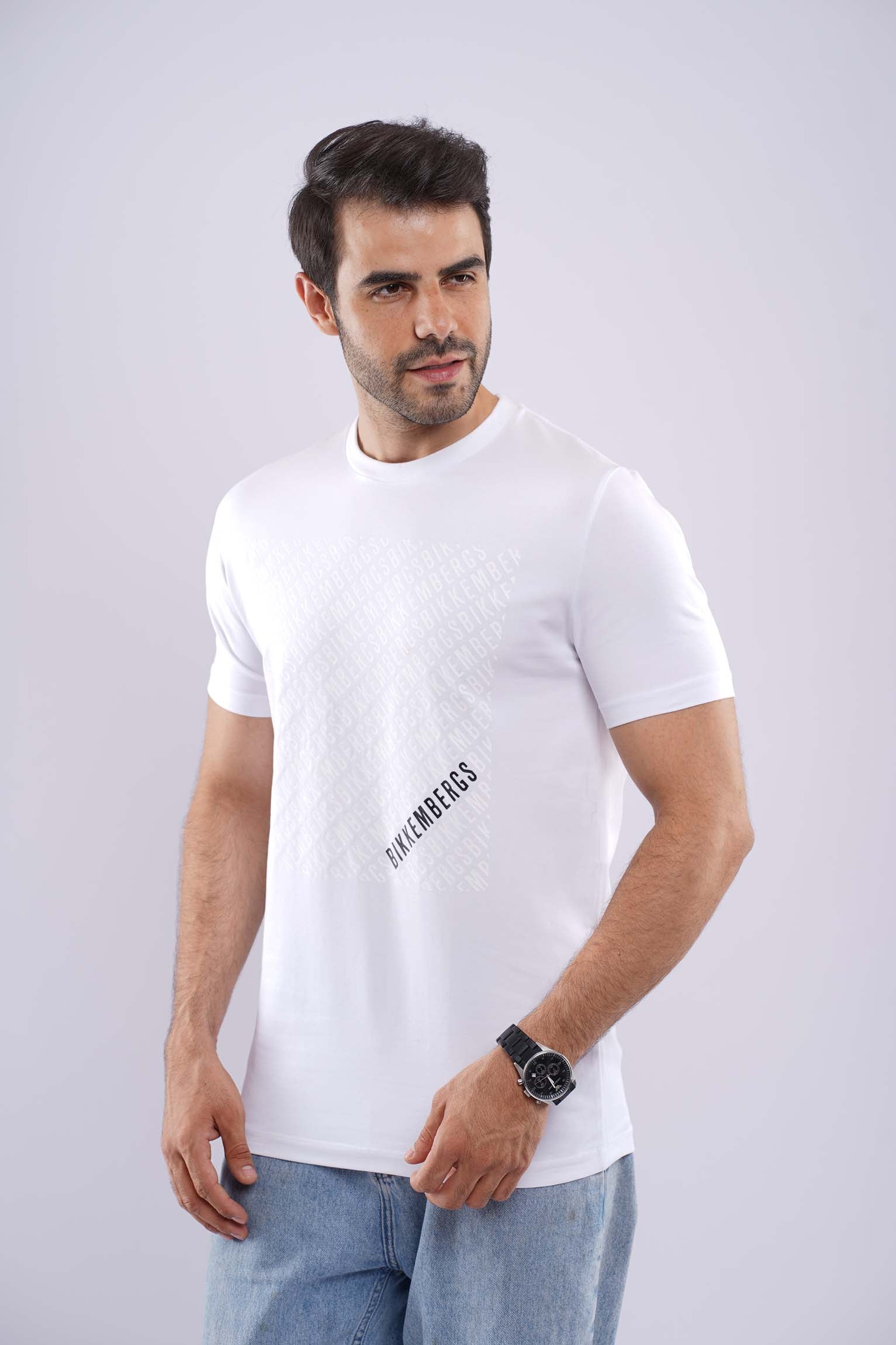 BIKKEMBRGS MEDUIM FIT COTTON T-SHIRT