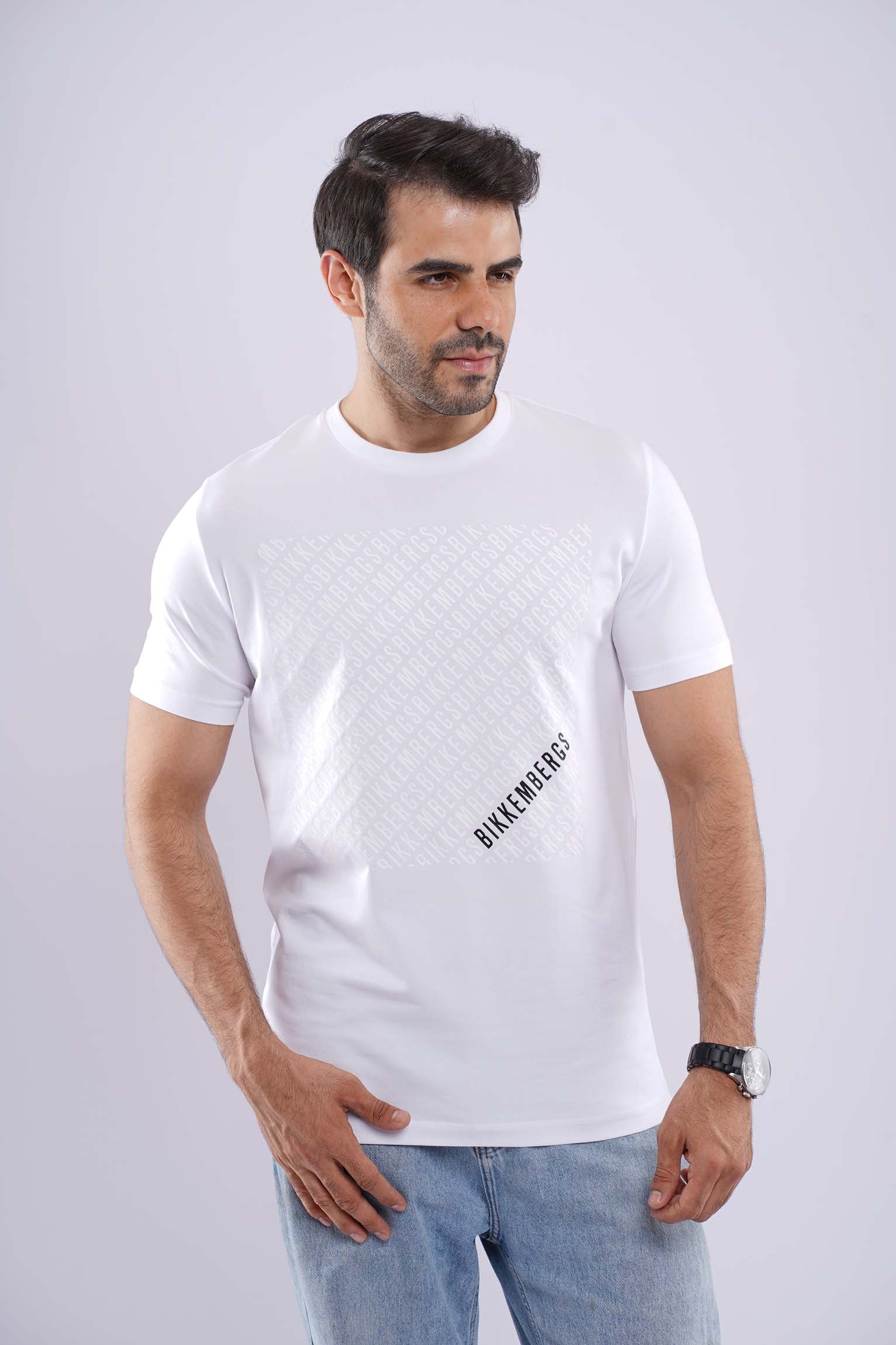 BIKKEMBRGS MEDUIM FIT COTTON T-SHIRT