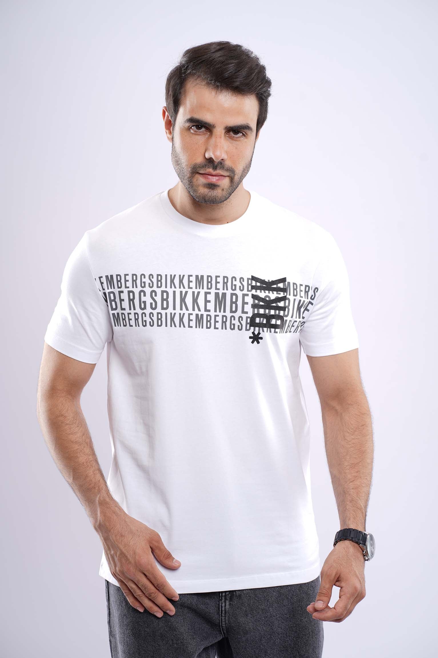 BIKKEMBRGS MEDUIM FIT COTTON T-SHIRT