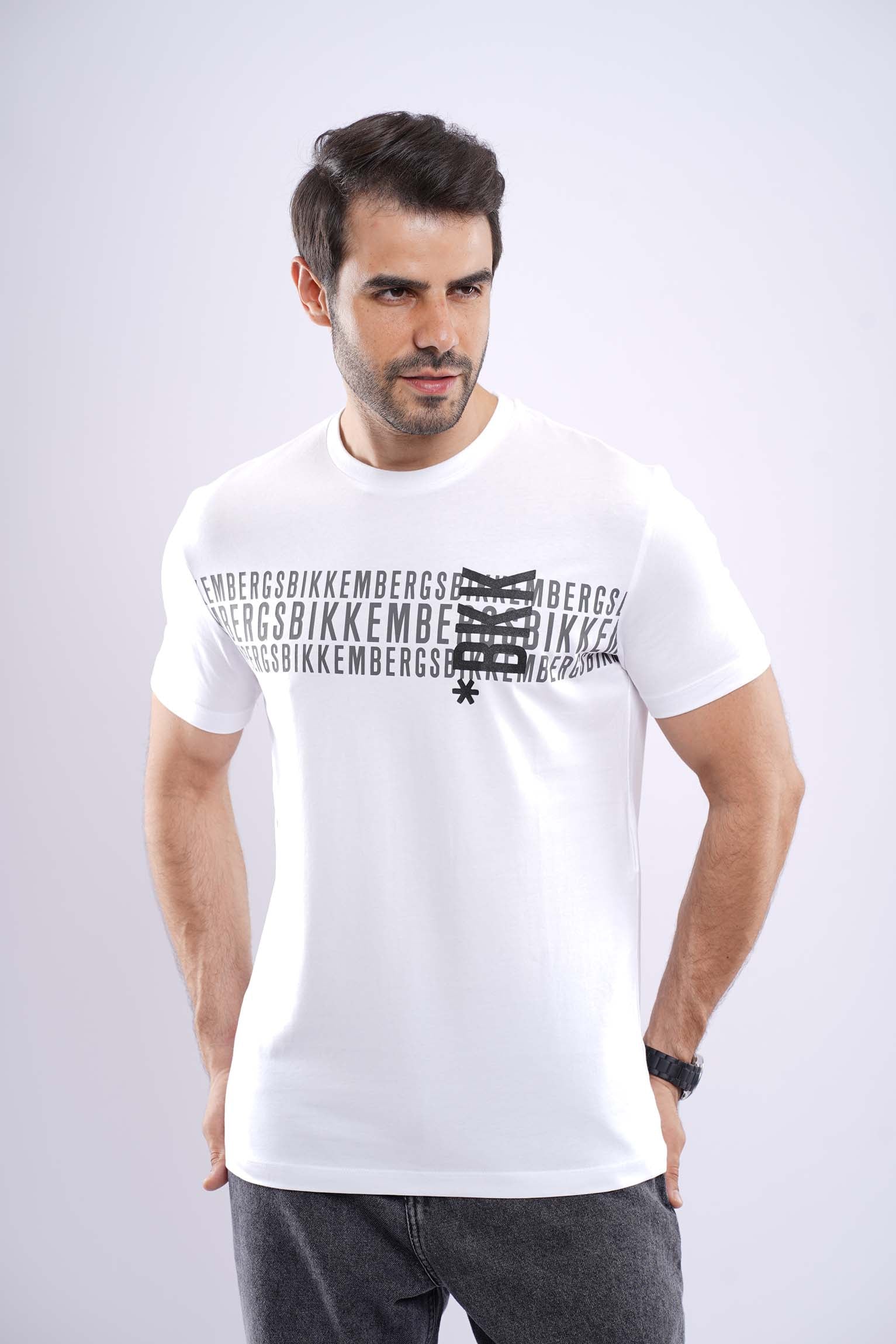 BIKKEMBRGS MEDUIM FIT COTTON T-SHIRT