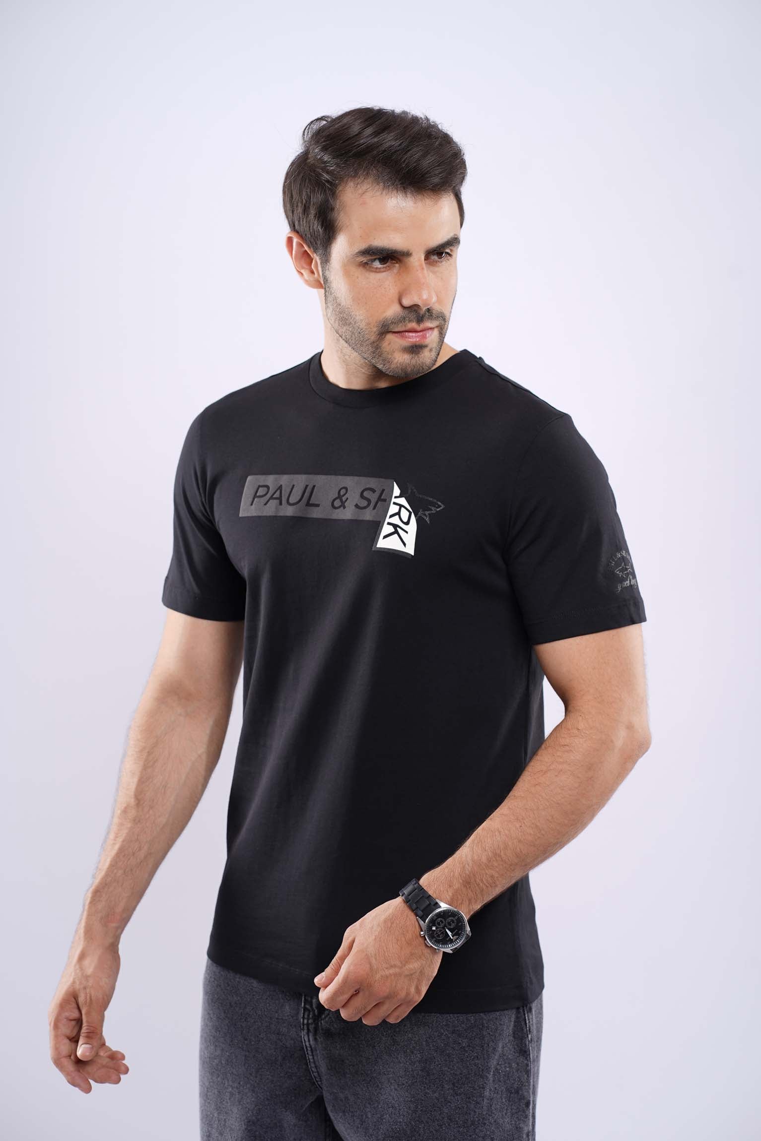 PAUl&SHARK MEDUIM FIT COTTON T-SHIRT