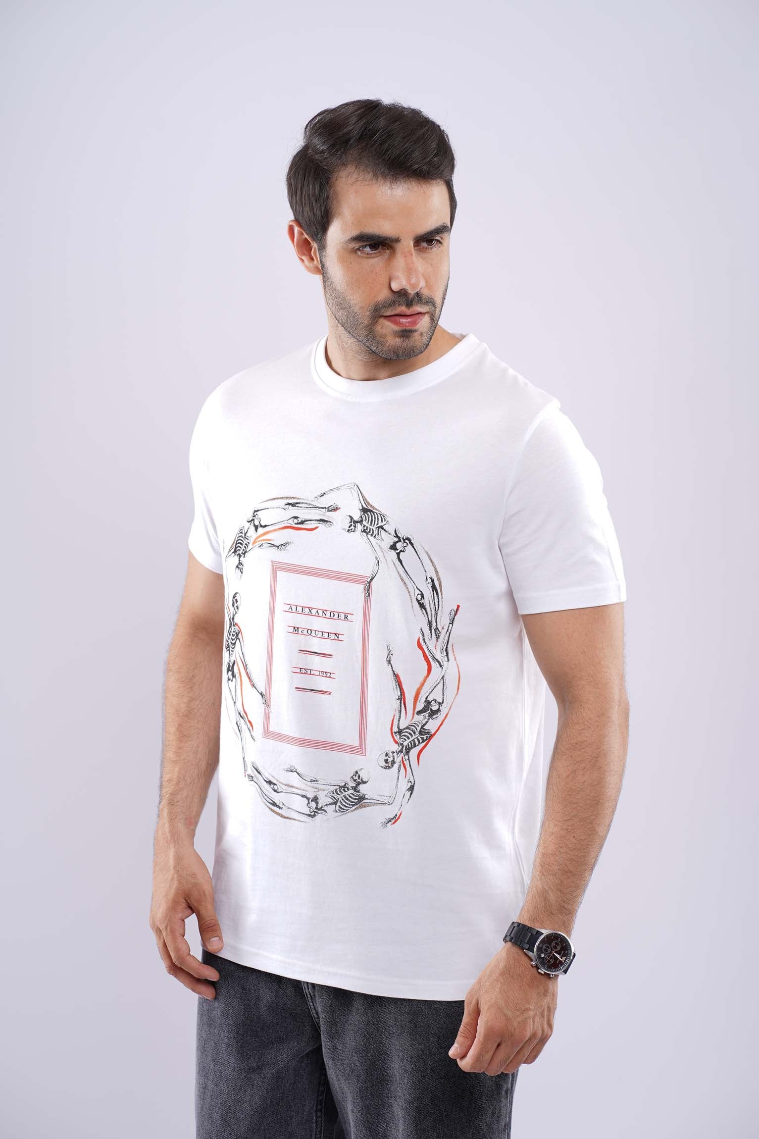 ALEXANDER MCQUEEN MEDUIM FIT COTTON T-SHIRT