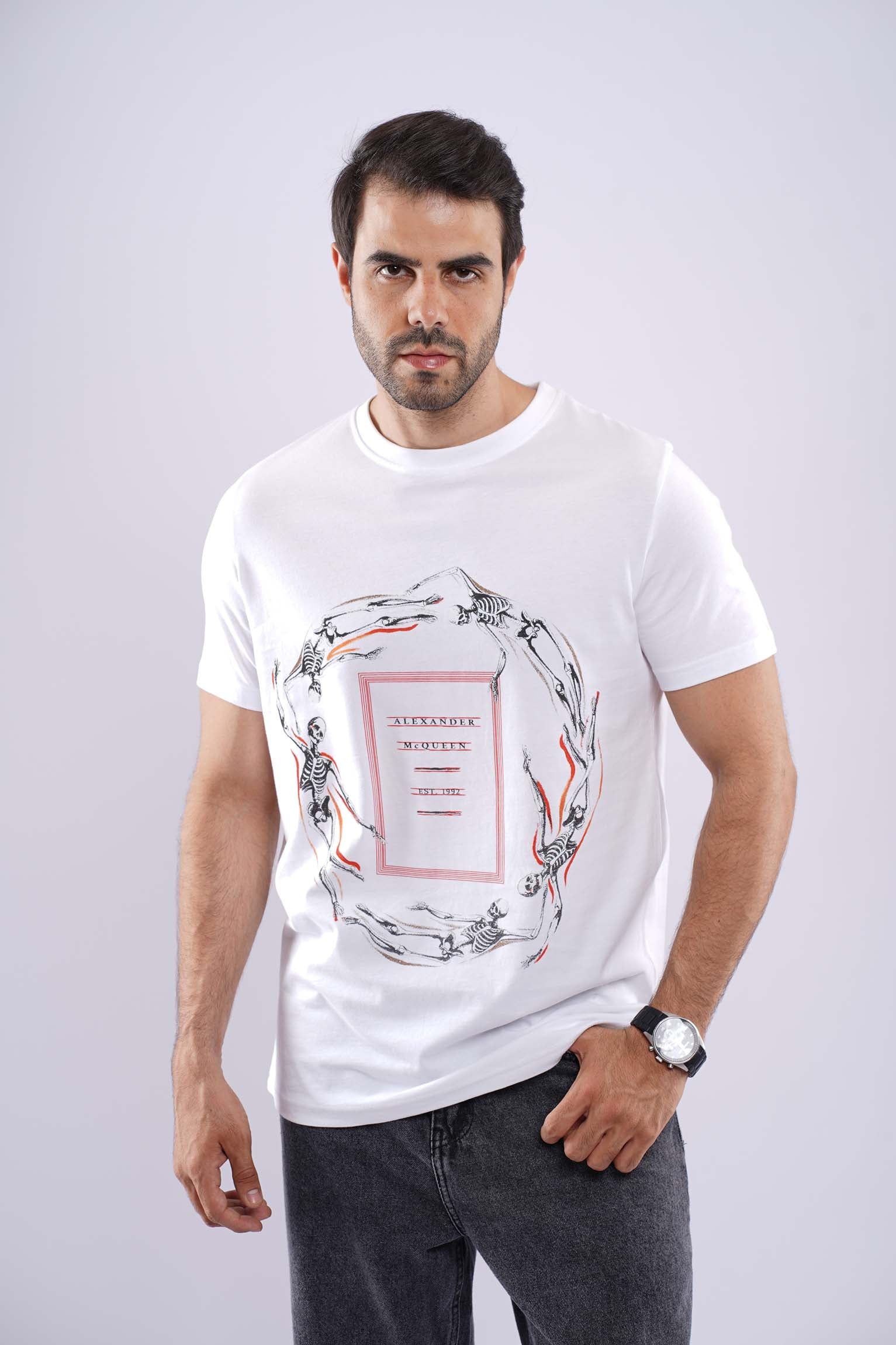 ALEXANDER MCQUEEN MEDUIM FIT COTTON T-SHIRT