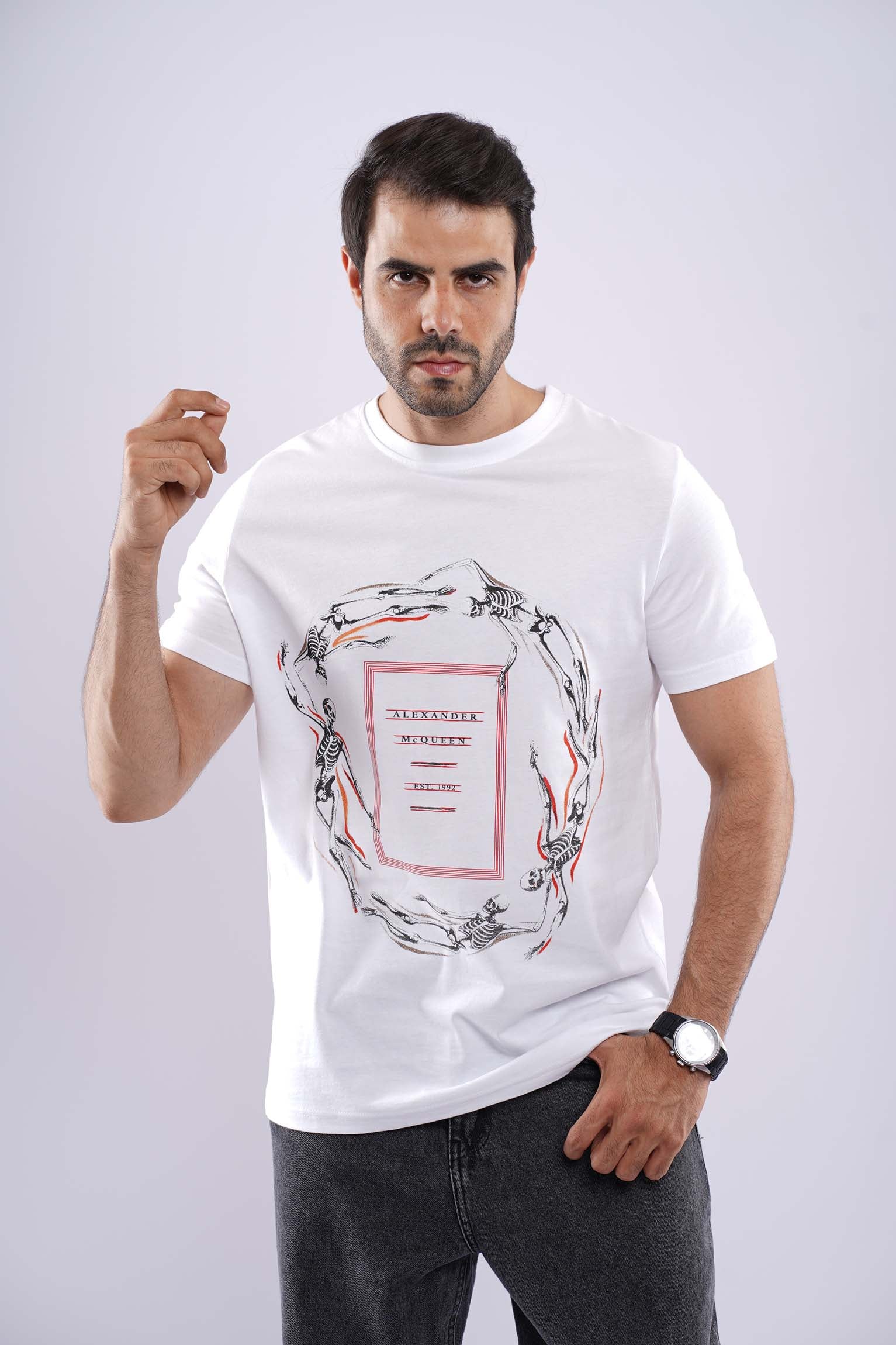 ALEXANDER MCQUEEN MEDUIM FIT COTTON T-SHIRT