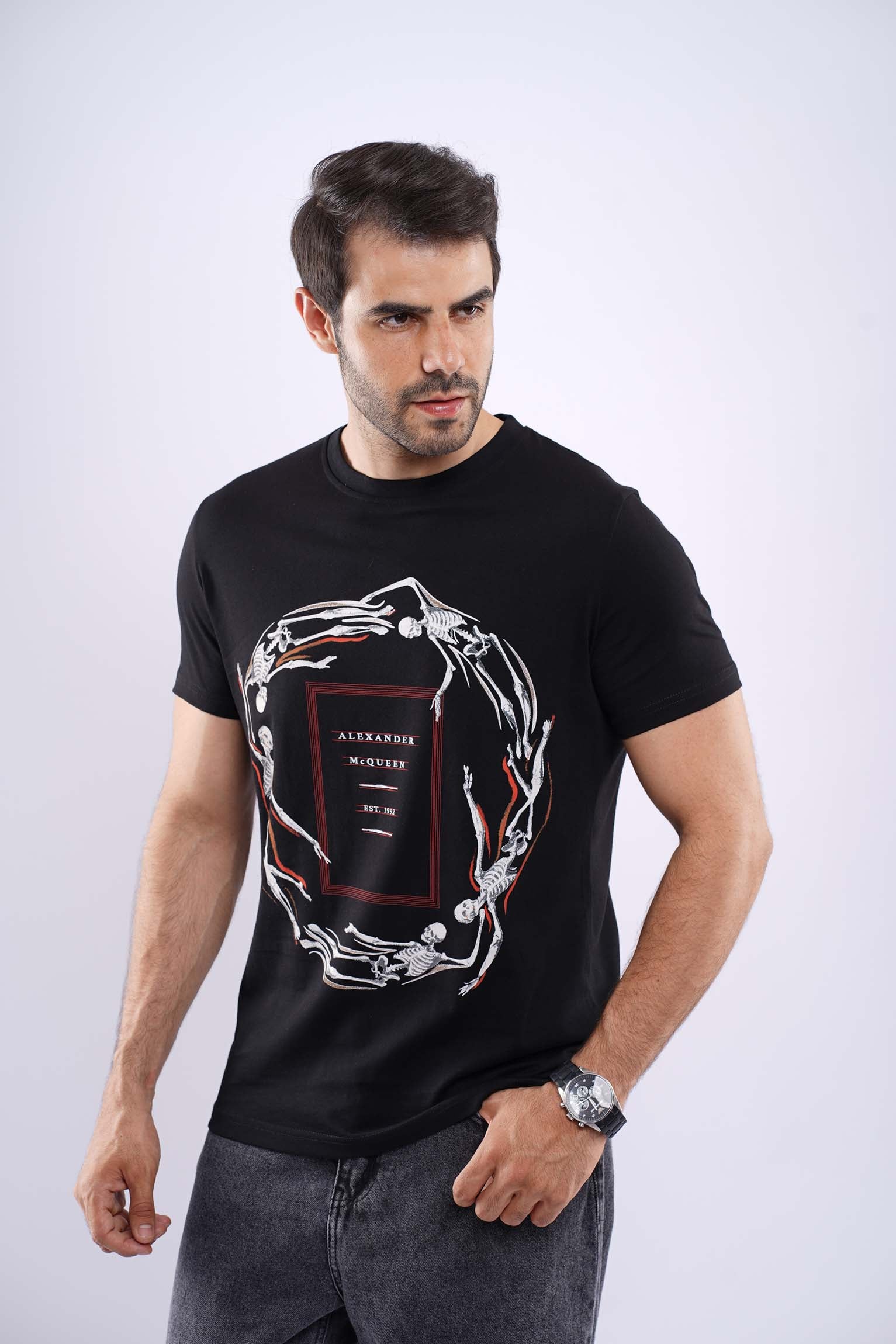 ALEXANDER MCQUEEN MEDUIM FIT COTTON T-SHIRT