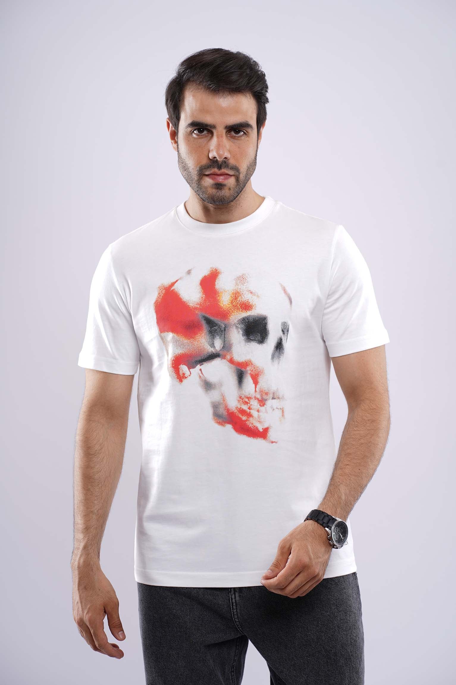 ALEXANDER MCQUEEN MEDUIM FIT COTTON T-SHIRT