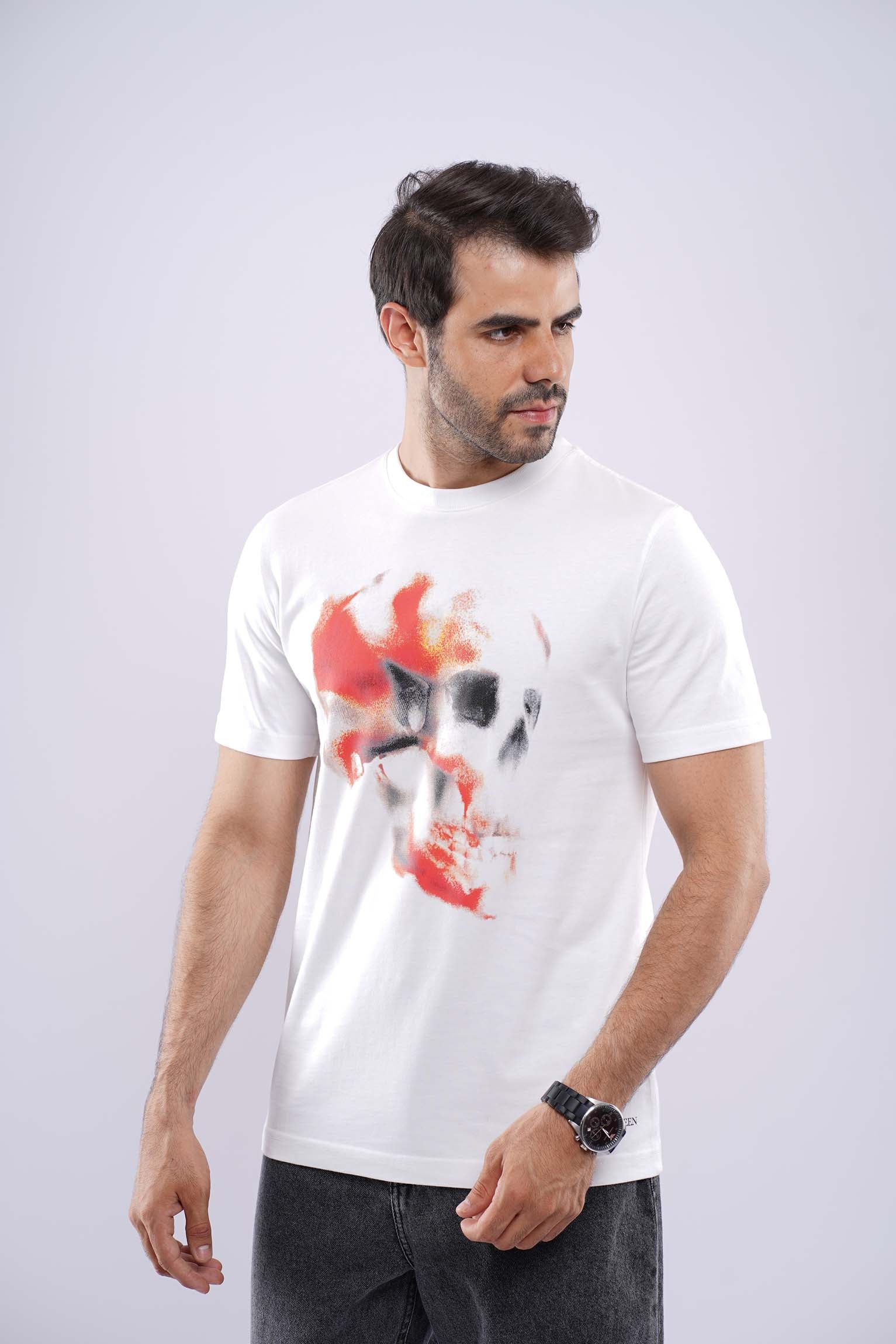 ALEXANDER MCQUEEN MEDUIM FIT COTTON T-SHIRT