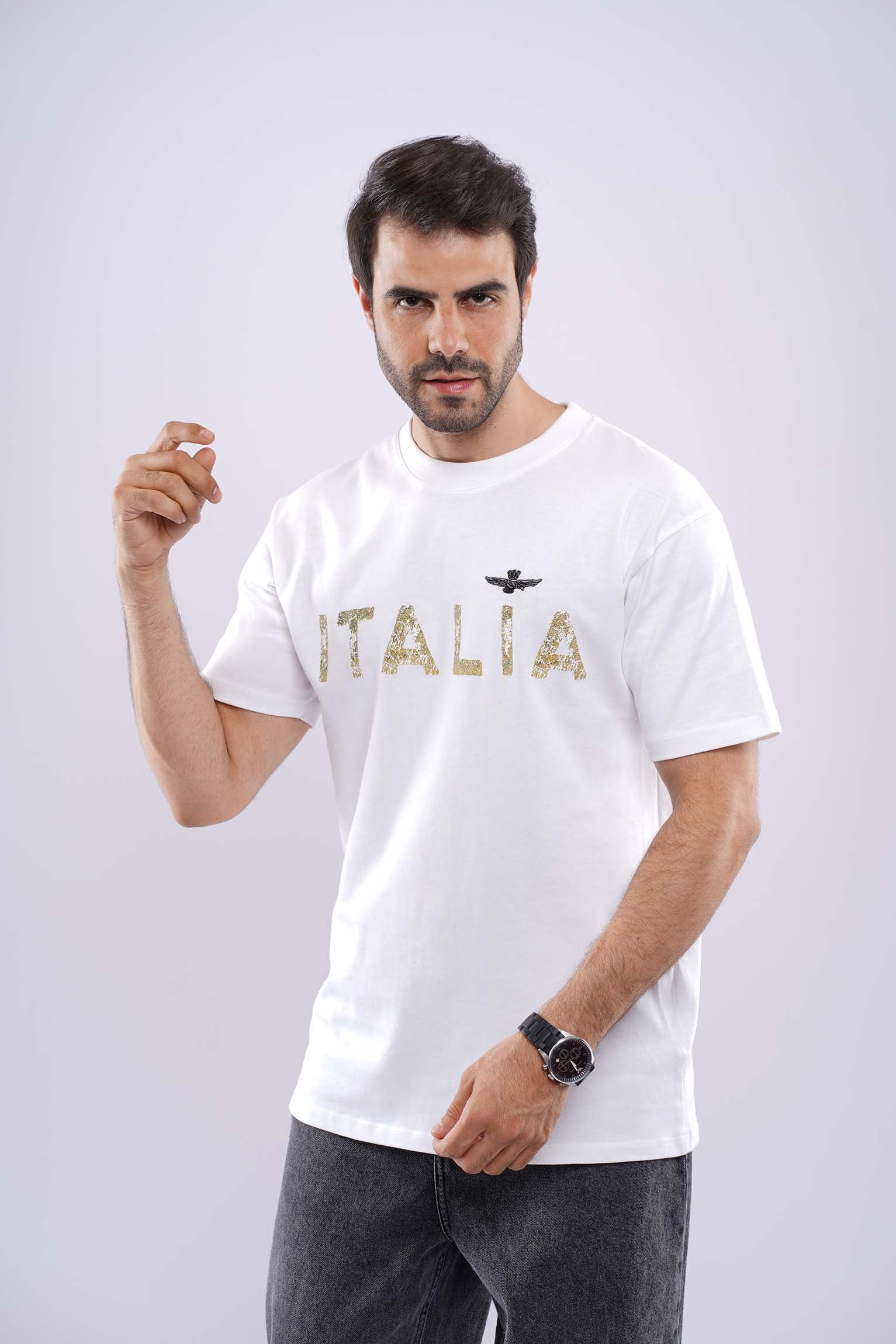 AERONUTICA ITALIA MEDUIM FIT COTTON T-SHIRT